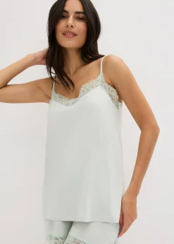 Top de pyjama en coton et viscose