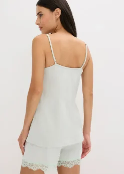 Top de pyjama en coton et viscose
