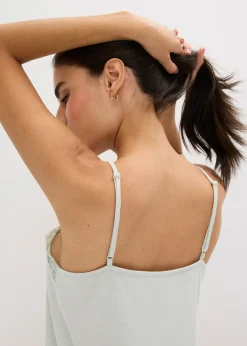 Top de pyjama en coton et viscose