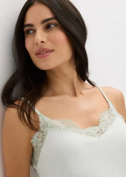 Top de pyjama en coton et viscose