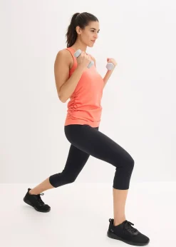 Top de sport à fronces, séchage rapide