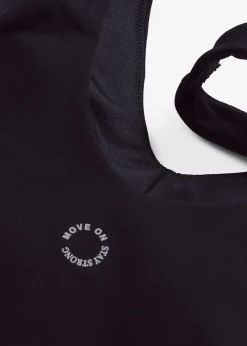 Top de sport avec soutien-gorge intégré, maintien modéré et toucher coton