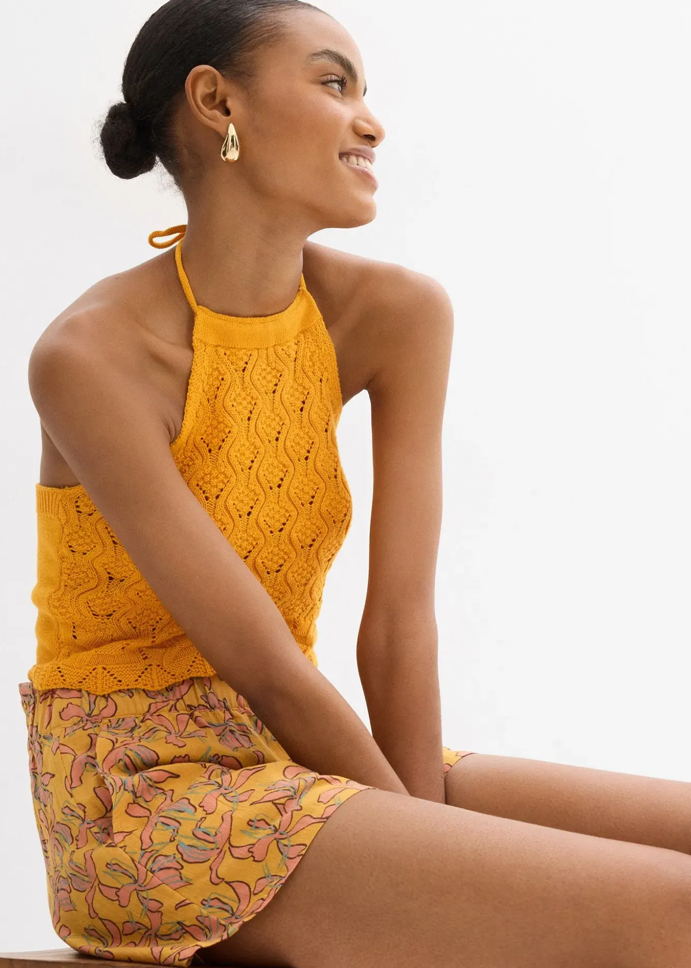 Top dos nu en maille