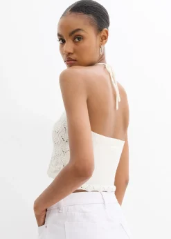 Top dos nu en maille