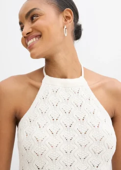 Top dos nu en maille