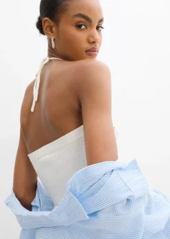 Top dos nu en maille