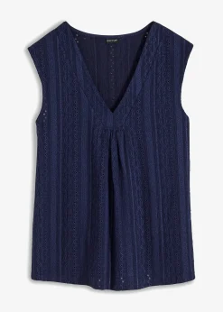 Top en broderie anglaise