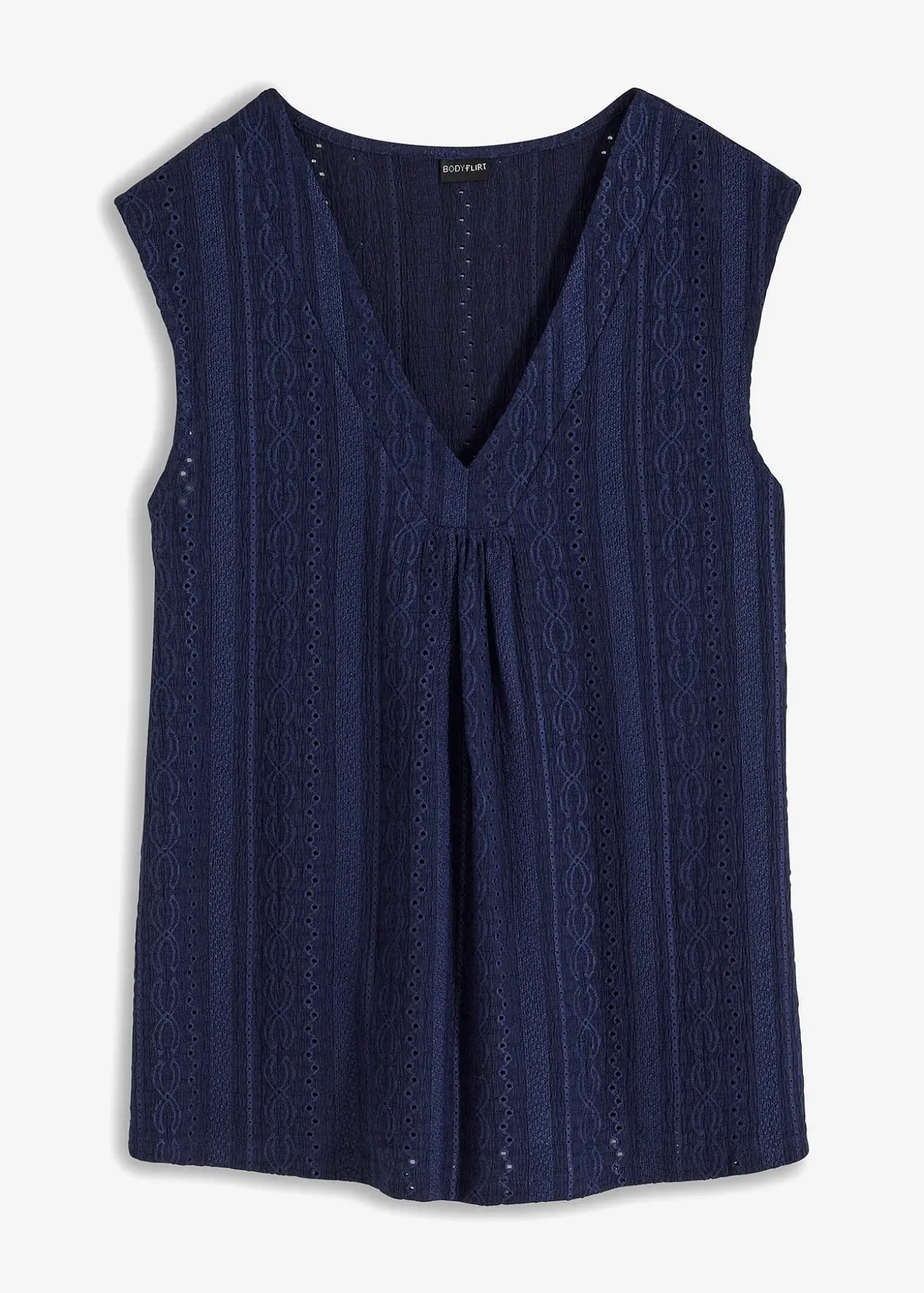 Top en broderie anglaise