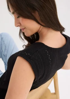 Top en broderie anglaise