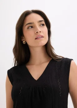 Top en broderie anglaise