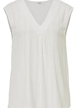 Top en broderie anglaise
