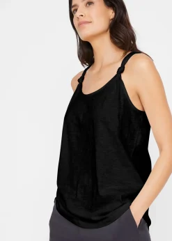 Top en coton à détails nœuds