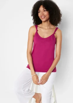 Top en coton à détails nœuds