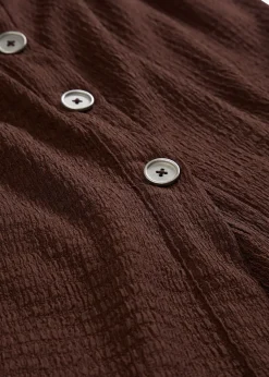 Top en crêpe texturé