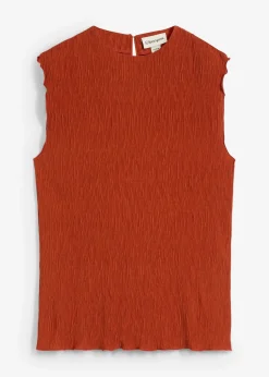 Top en crépon texturé