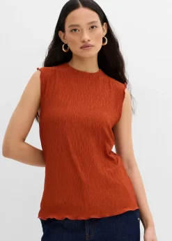 Top en crépon texturé