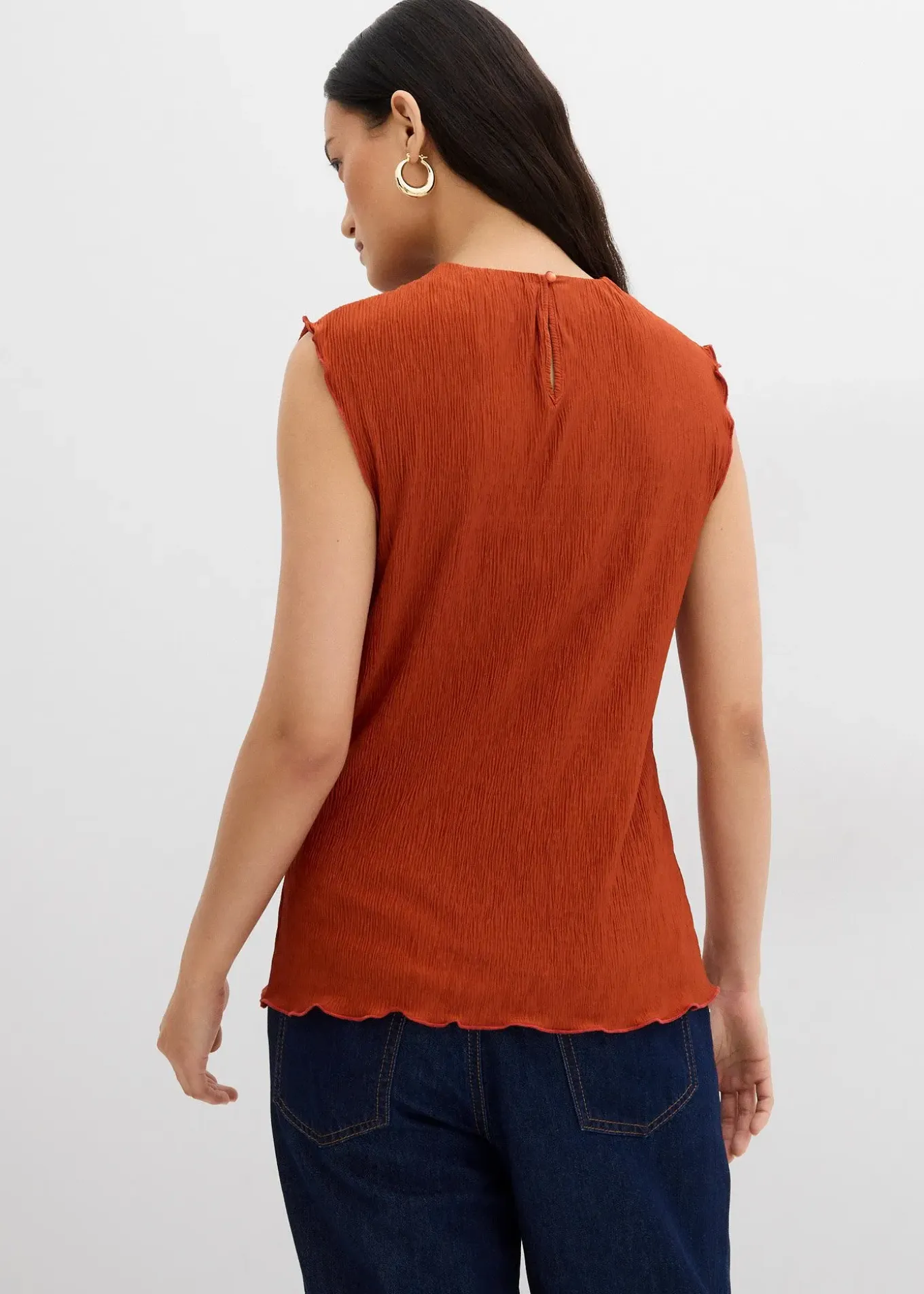 Top en crépon texturé