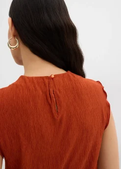 Top en crépon texturé