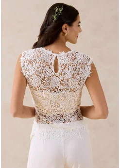 Top en dentelle