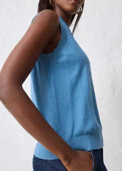 Top en fine maille avec soie et col polo