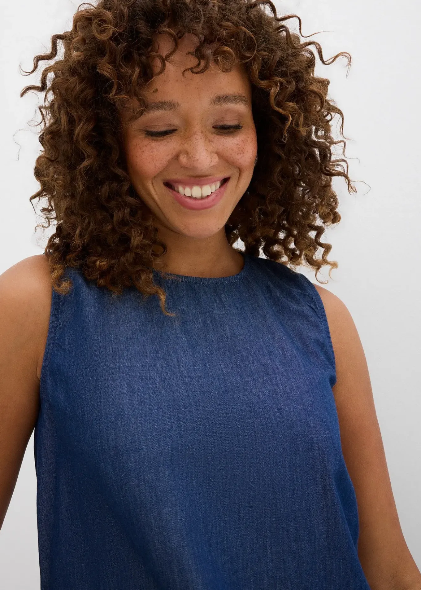 Top en jean de coton