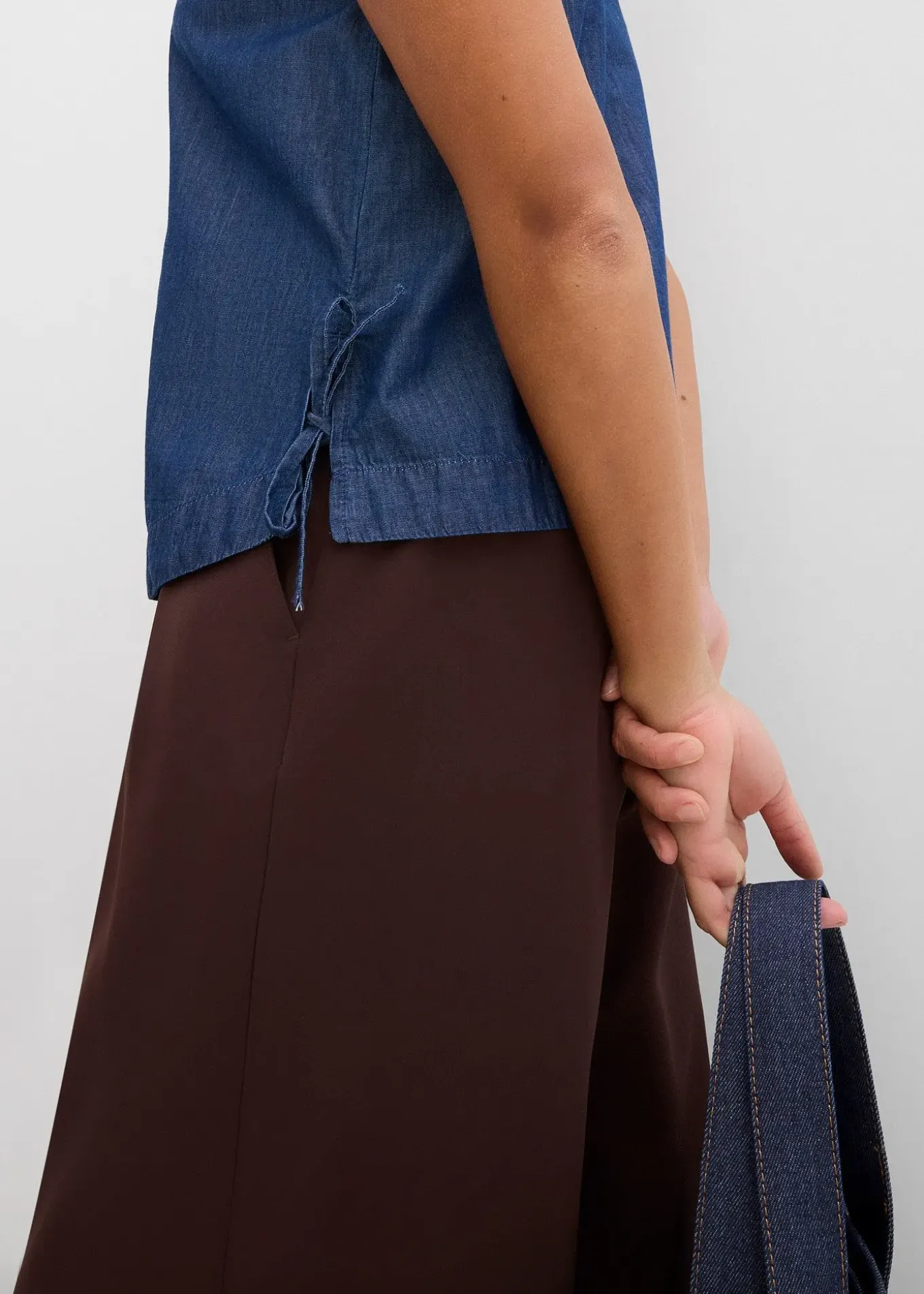 Top en jean de coton