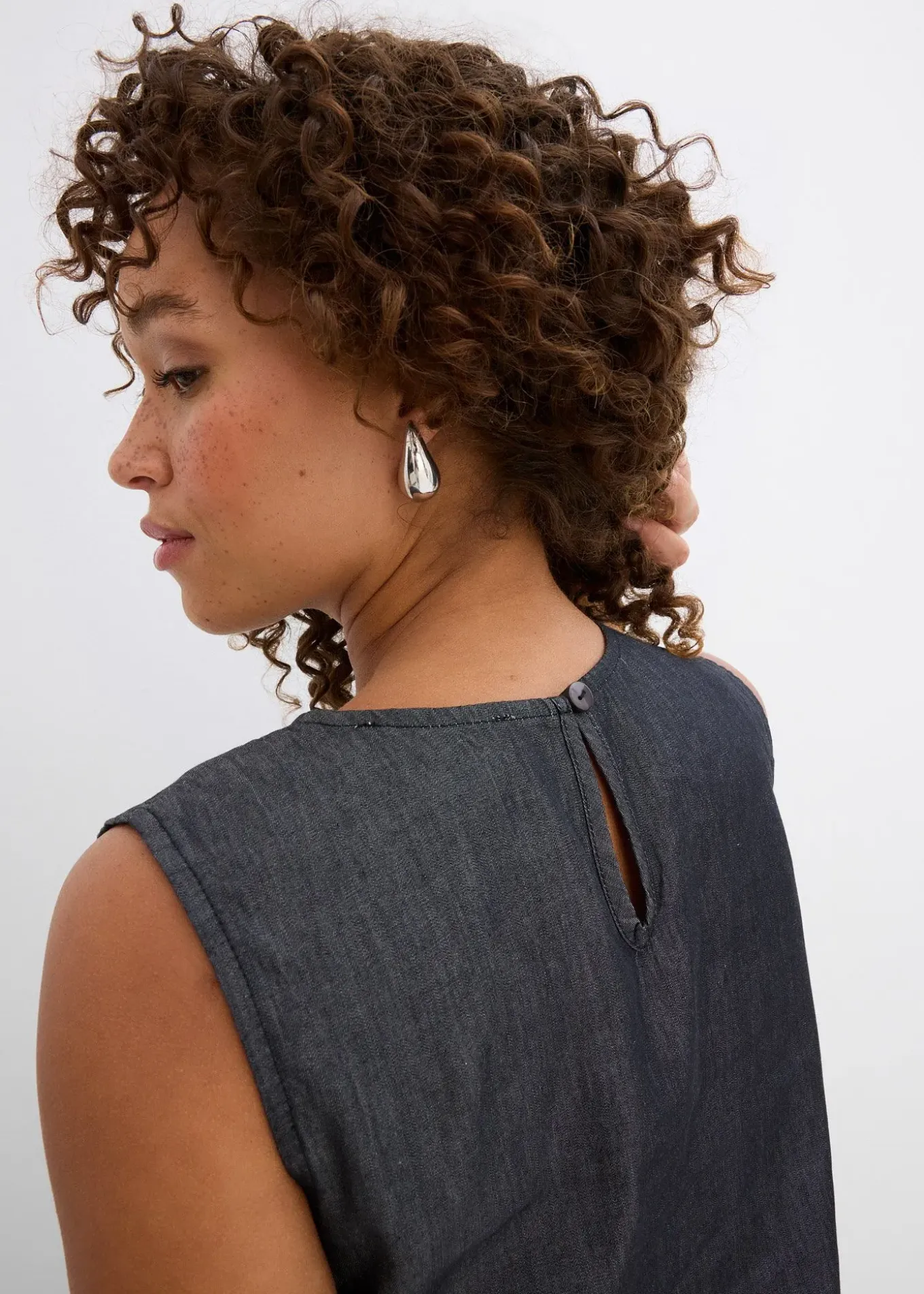 Top en jean de coton