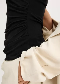 Top en jersey twisté