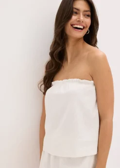 Top en lin majoritaire