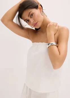 Top en lin majoritaire