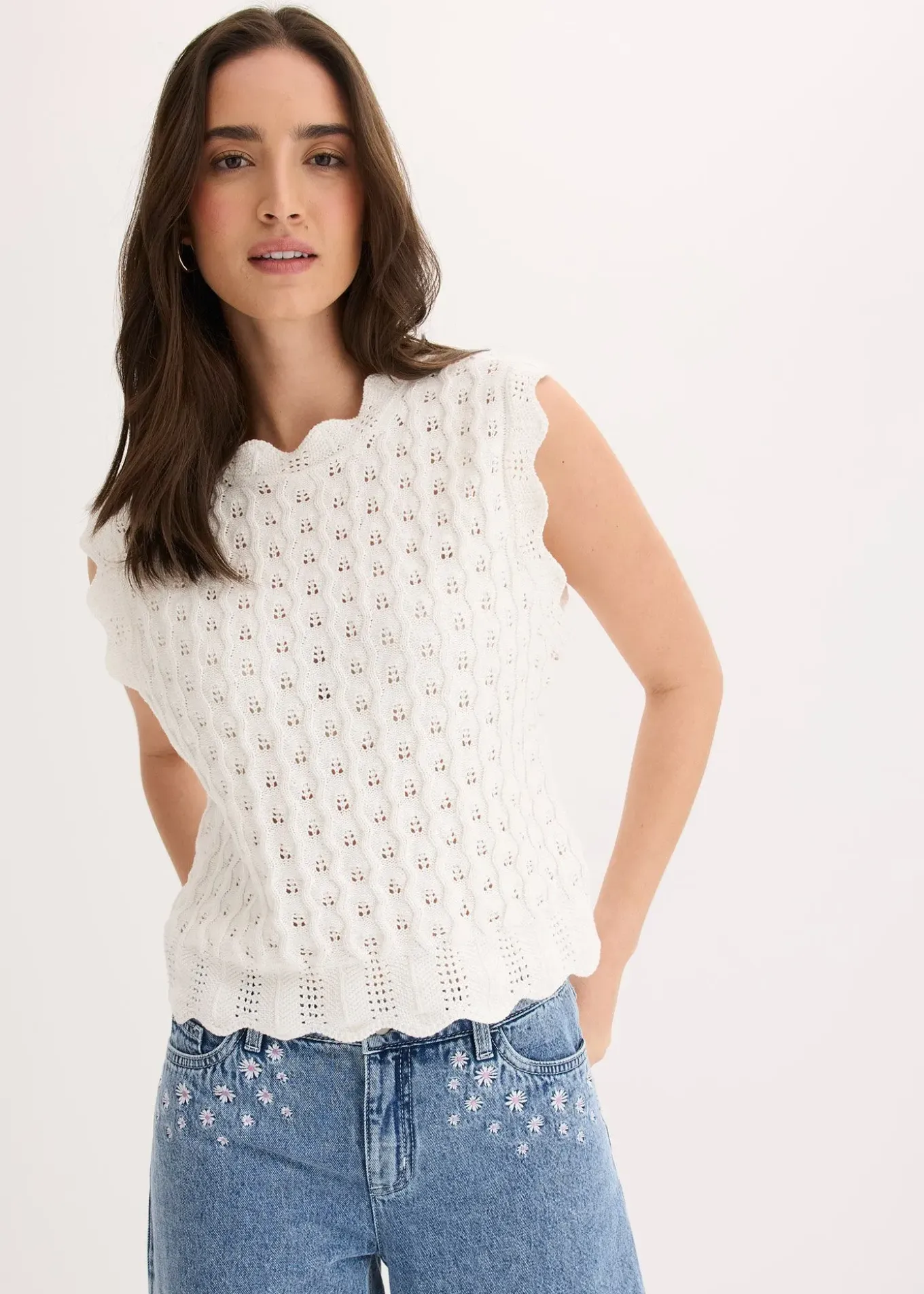 Top en maille 100% coton