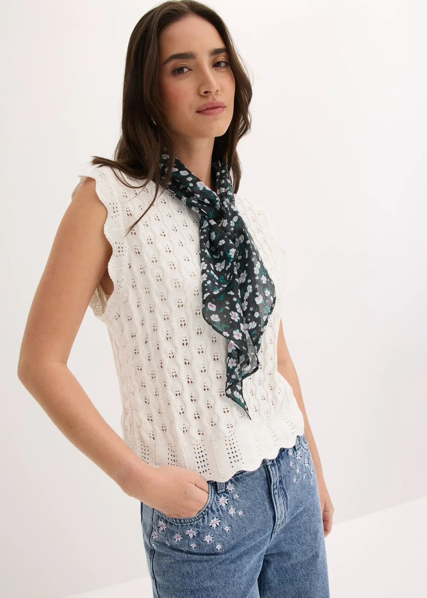 Top en maille 100% coton