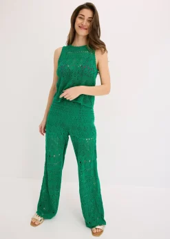 Top en maille ajourée