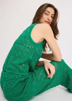 Top en maille ajourée