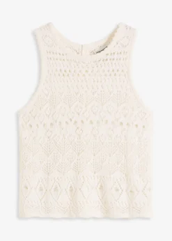 Top en maille ajourée