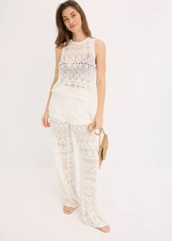 Top en maille ajourée