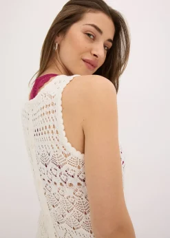 Top en maille ajourée