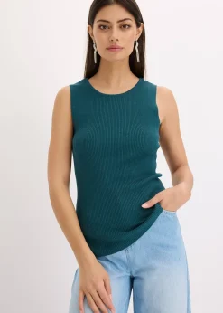 Top en maille avec un lien brillant