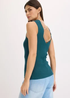 Top en maille avec un lien brillant