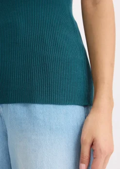 Top en maille avec un lien brillant