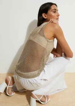 Top en maille de viscose mélangée