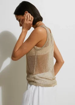 Top en maille de viscose mélangée