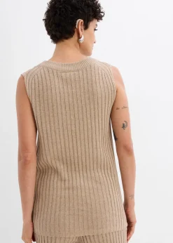 Top en maille de viscose mélangée