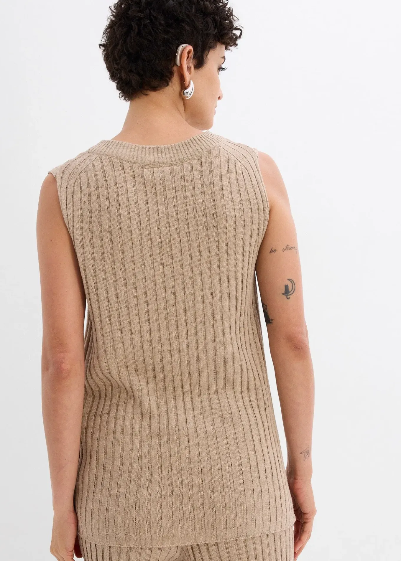 Top en maille de viscose mélangée