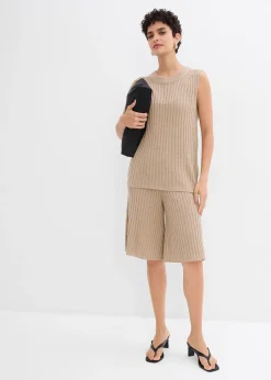 Top en maille de viscose mélangée