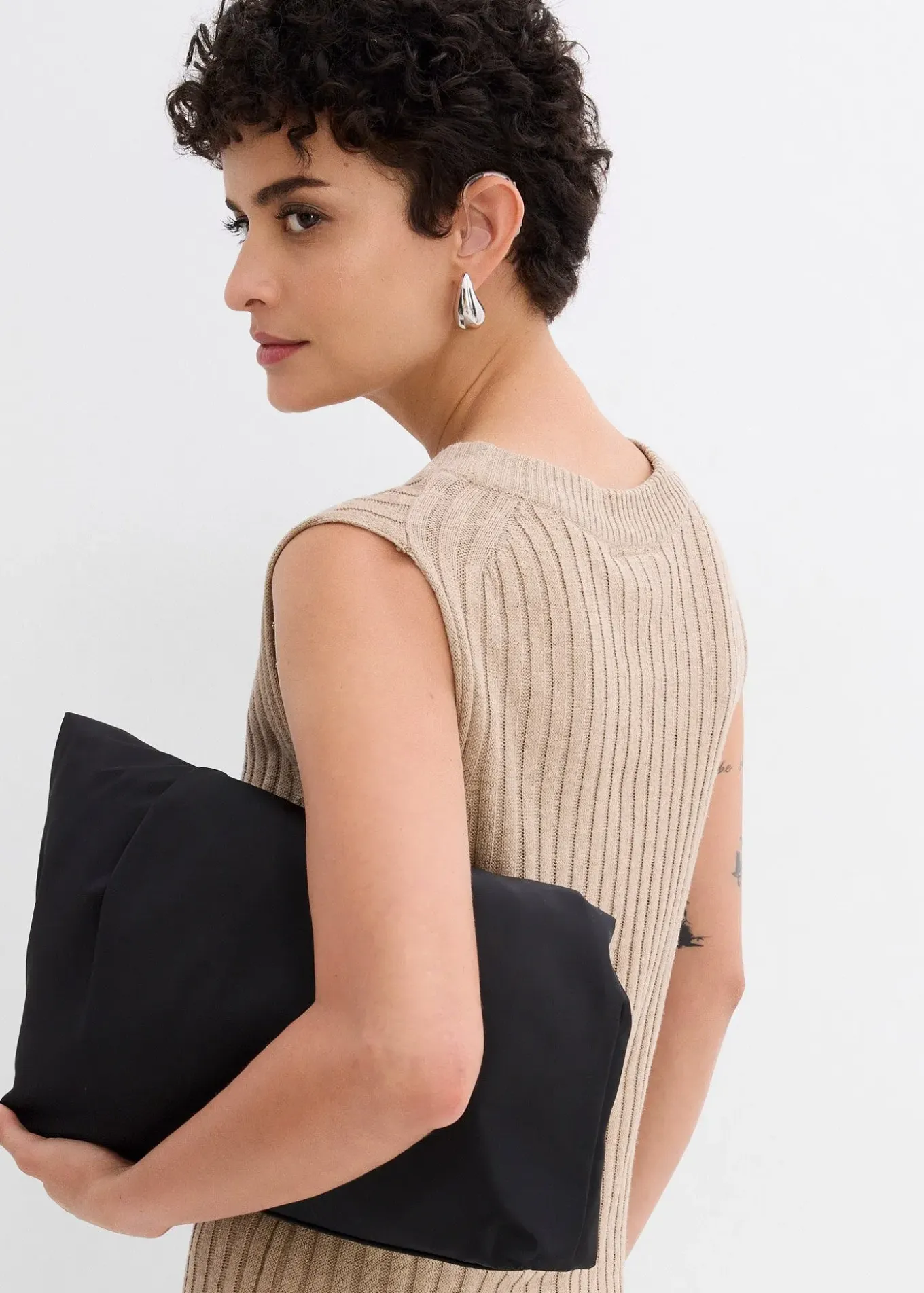 Top en maille de viscose mélangée