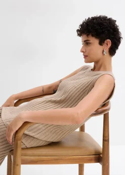 Top en maille de viscose mélangée