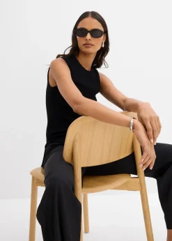 Top en maille de viscose mélangée