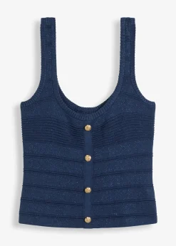 Top en maille métallisée