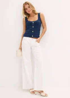 Top en maille métallisée